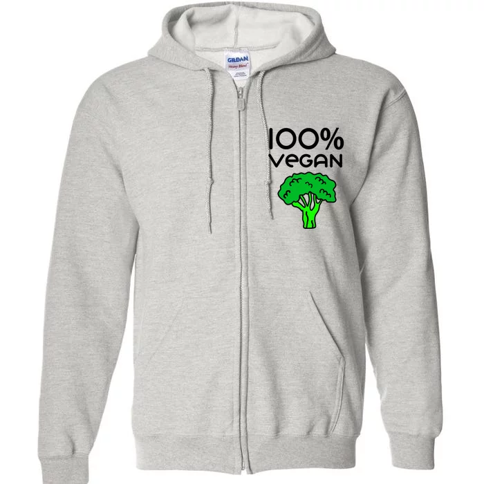 100 % Vegan Full Zip Hoodie