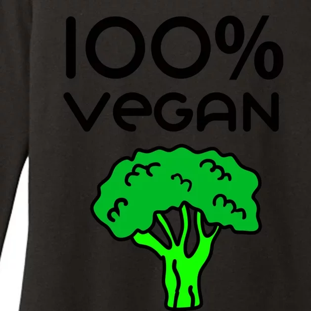 100 % Vegan Womens CVC Long Sleeve Shirt