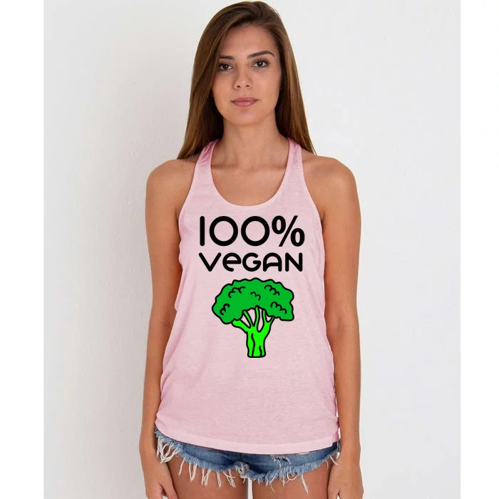 100 % Vegan Women's Knotted Racerback Tank