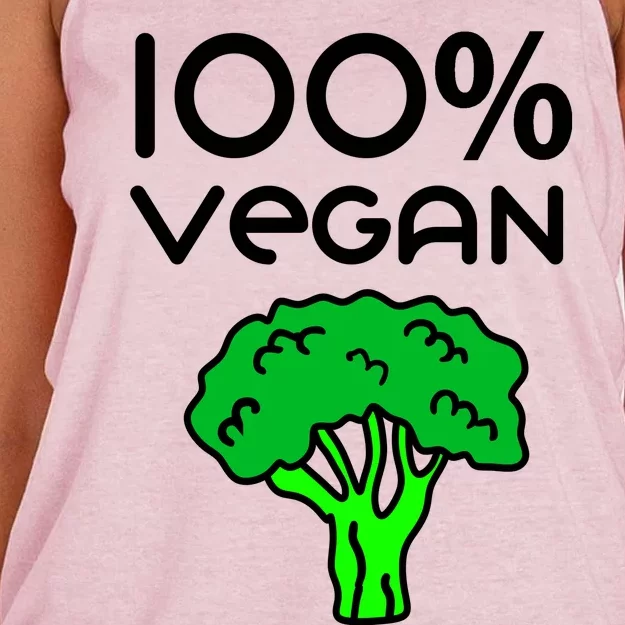 100 % Vegan Women's Knotted Racerback Tank