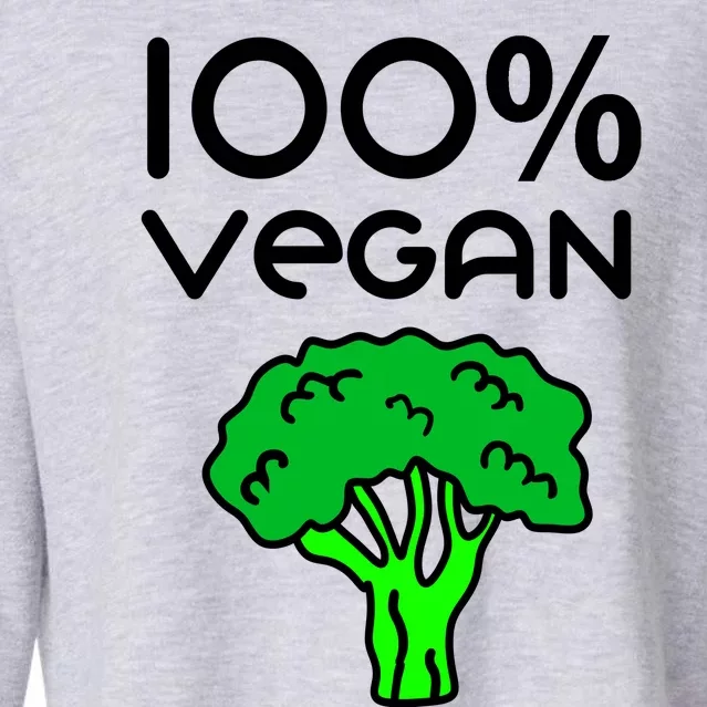 100 % Vegan Cropped Pullover Crew