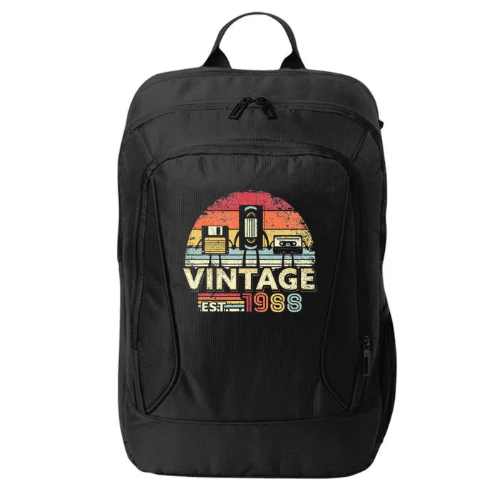 1988 Vintage Birthday Gift Funny Music Tech Humor City Backpack