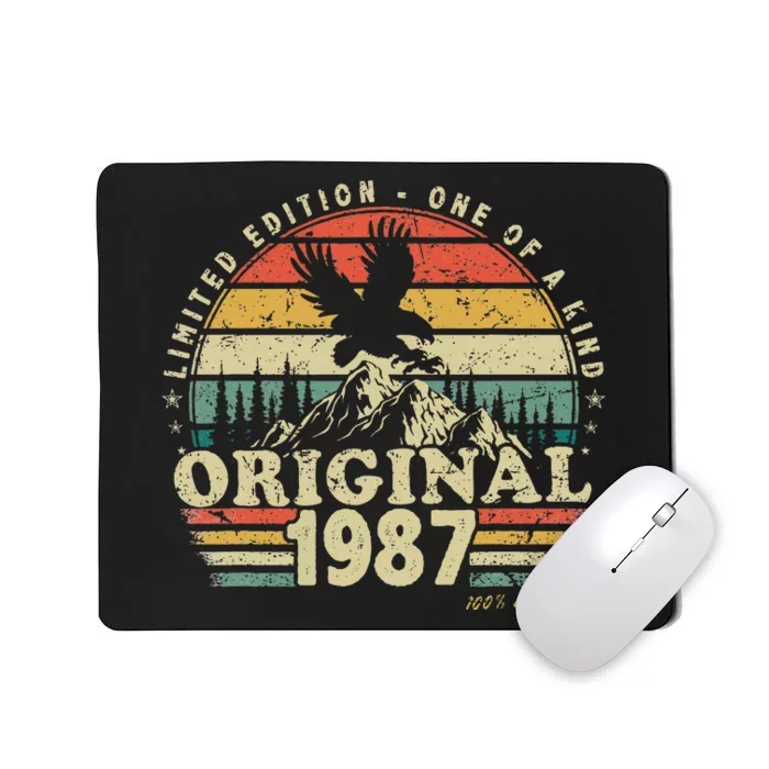 1987 Vintage Birthday Retro Limited Edition Mousepad