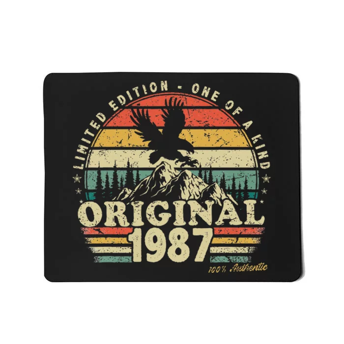 1987 Vintage Birthday Retro Limited Edition Mousepad