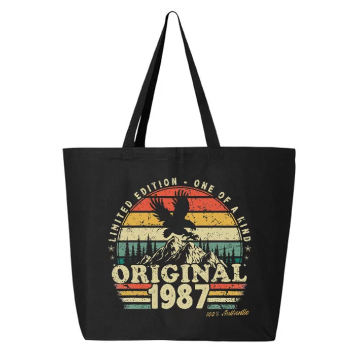 1987 Vintage Birthday Retro Limited Edition 25L Jumbo Tote