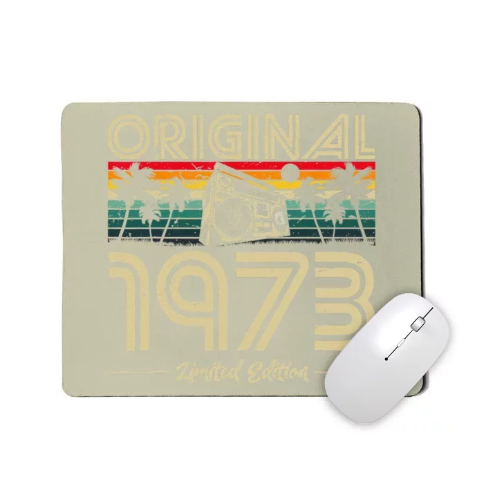 1973 Vintage Birthday Retro Gifts For Woman 70s 80s Mousepad