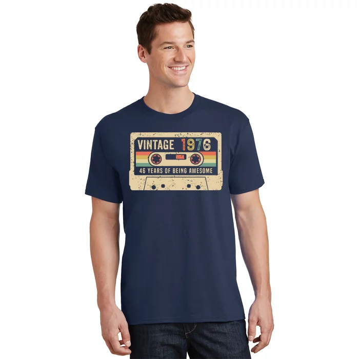 1976 Vintage Cassette Tape 46th Birthday T-Shirt