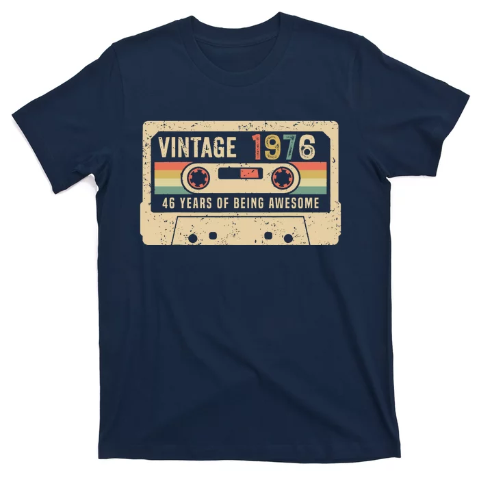 1976 Vintage Cassette Tape 46th Birthday T-Shirt