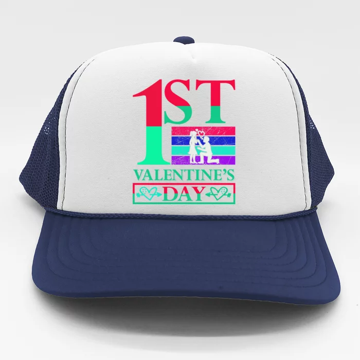 1st Valentine's Day Trucker Hat