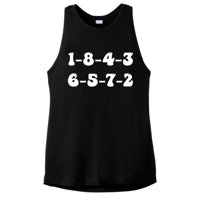 18436572 V8 Engine Firing Order Ladies Tri-Blend Wicking Tank