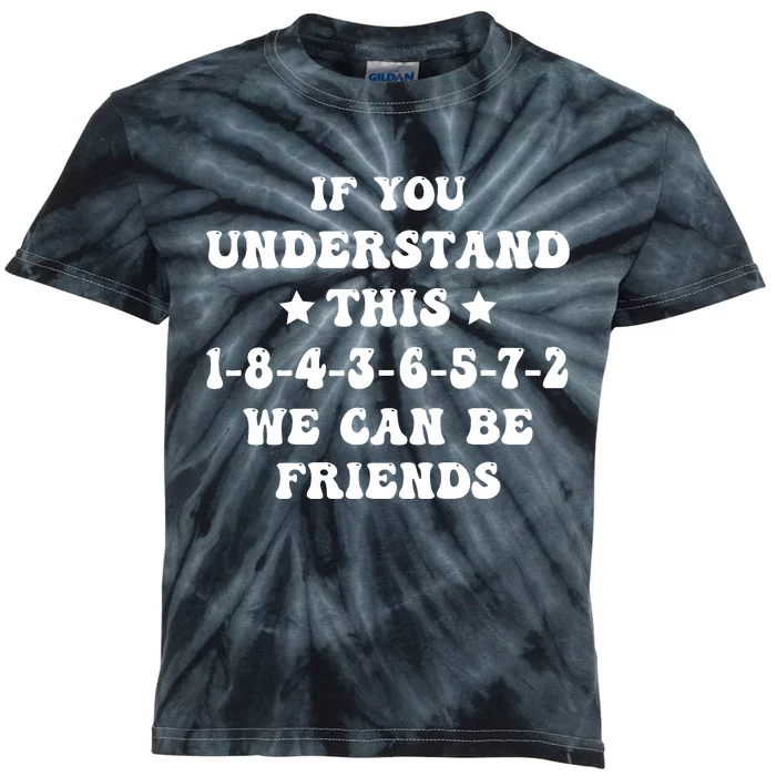 18436572 V8 Engine Firing Order Kids Tie-Dye T-Shirt