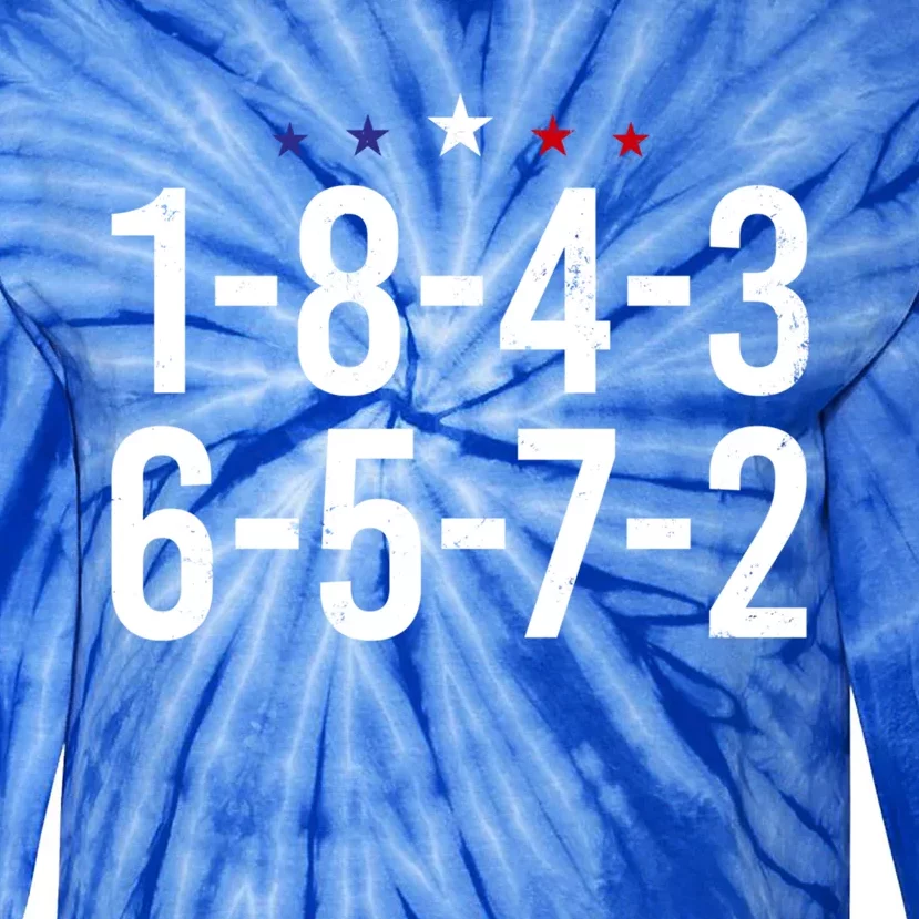 18436572 V8 Engine Funny Car Mechanic Gift Tie-Dye Long Sleeve Shirt