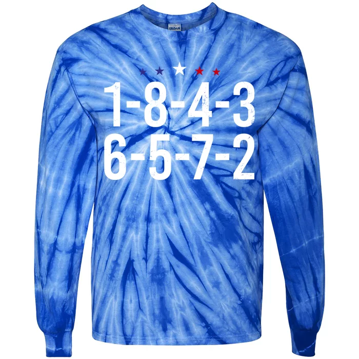 18436572 V8 Engine Funny Car Mechanic Gift Tie-Dye Long Sleeve Shirt