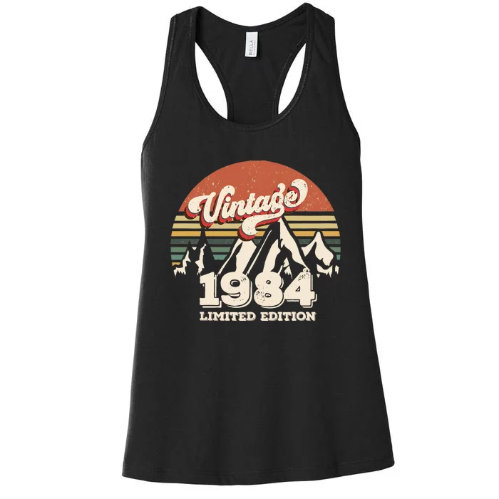 1984 Vintage Limited Edition 40th Birthday Women's Racerback Tank