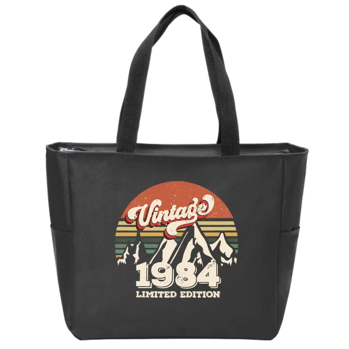 1984 Vintage Limited Edition 40th Birthday Zip Tote Bag