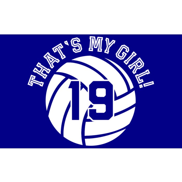 19 Volleyball Player Thats My Cheer Mom Dad Team Coach Gift Bumper Sticker