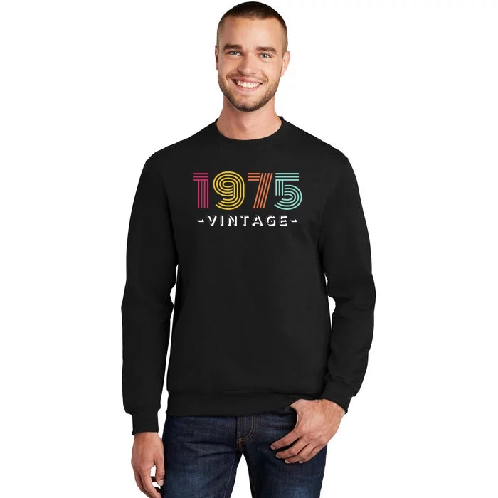 1975 Vintage Retro 48th Birthday Gift Tall Sweatshirt