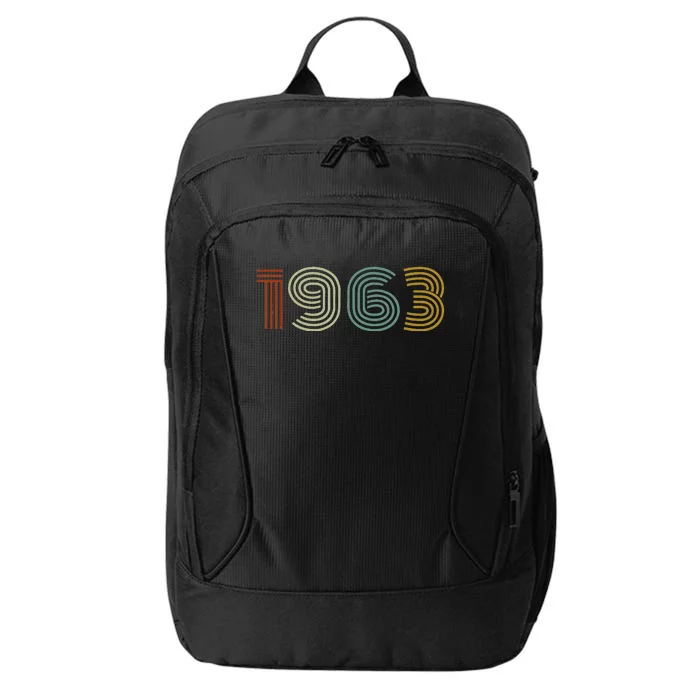 1963 Vintage Retro, 60th Birthday Gifts For And Women City Backpack