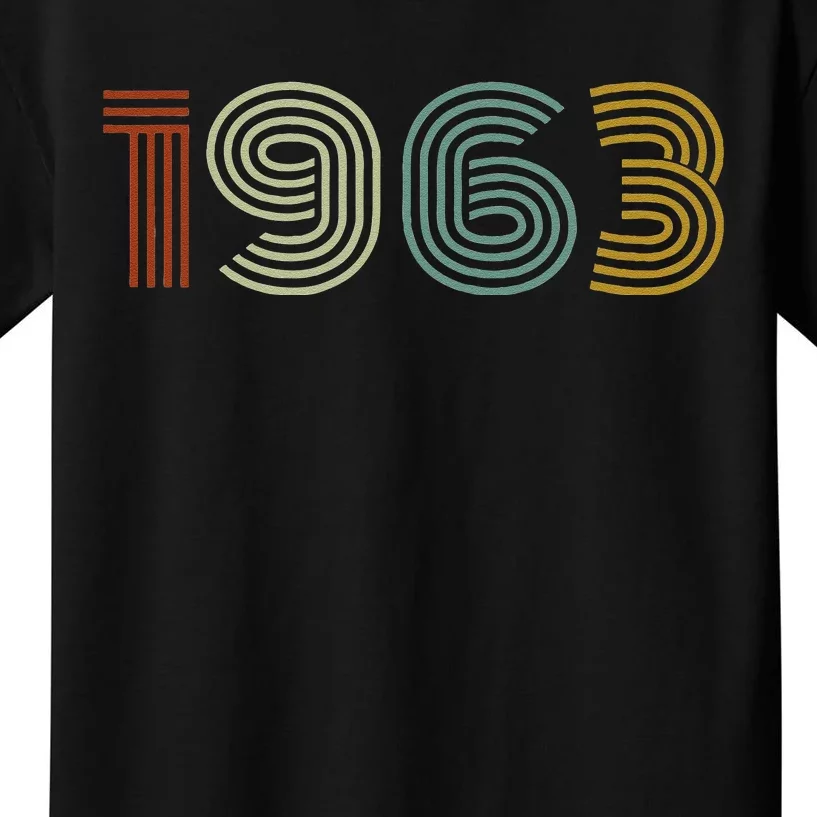 1963 Vintage Retro, 60th Birthday Gifts For And Women Kids T-Shirt