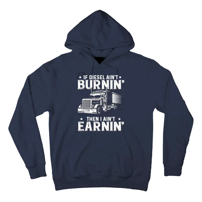 18 Wheeler Highway Truck Driver CDL Trailer Hoodie