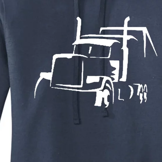 18 Wheeler Semi Truck Gift For Truck Drivers Who Loves Otr Women's Pullover Hoodie