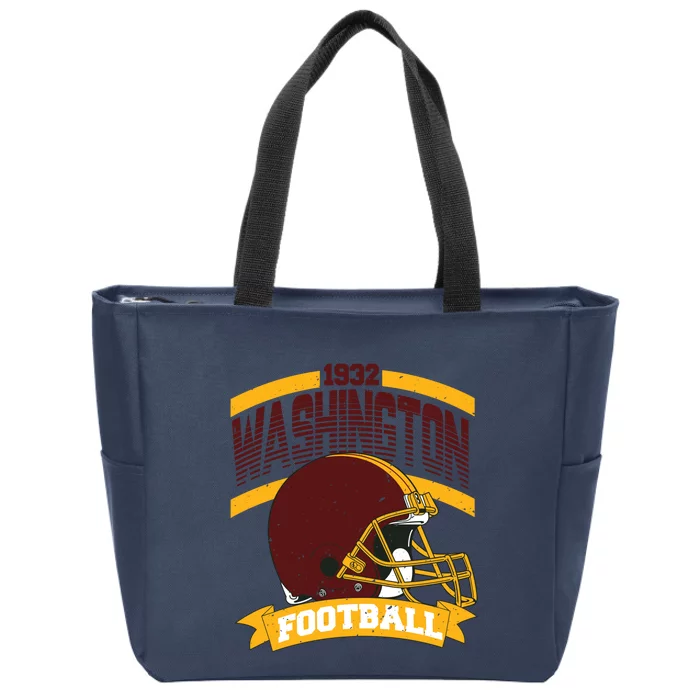 1932 Washington Team Football Supporter Zip Tote Bag