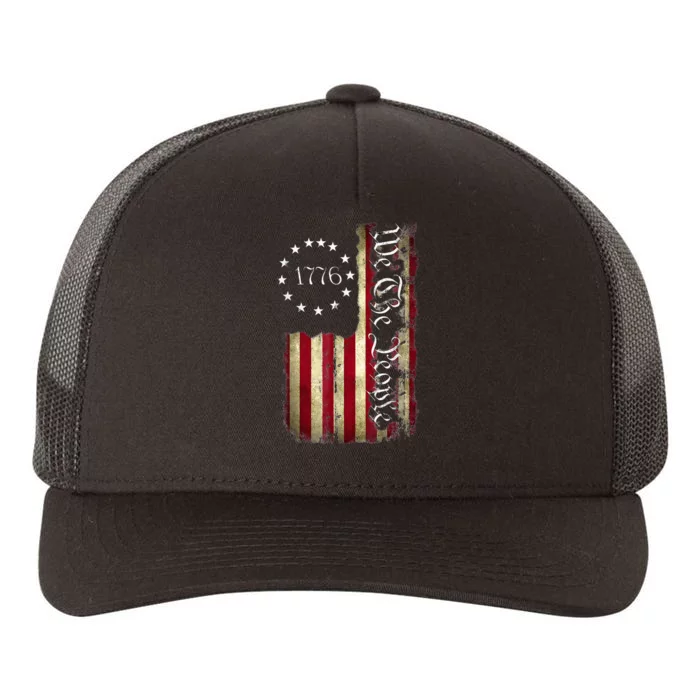 1776 We The People Patriotic American Constitution Yupoong Adult 5-Panel Trucker Hat