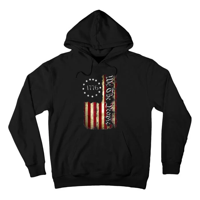 1776 We The People Patriotic American Flag 4th of July USA Tall Hoodie