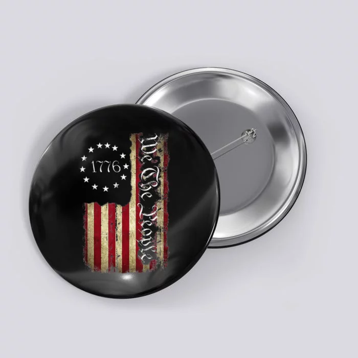 1776 We The People Patriotic American Constitution Button