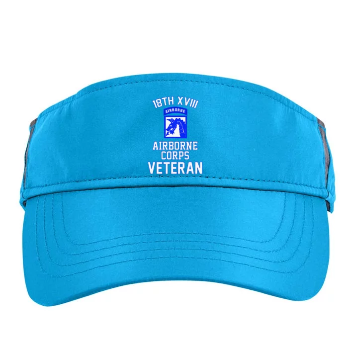 18th XVIII Airborne Corps Veteran Fathers Day Veterans Day Adult Drive Performance Visor