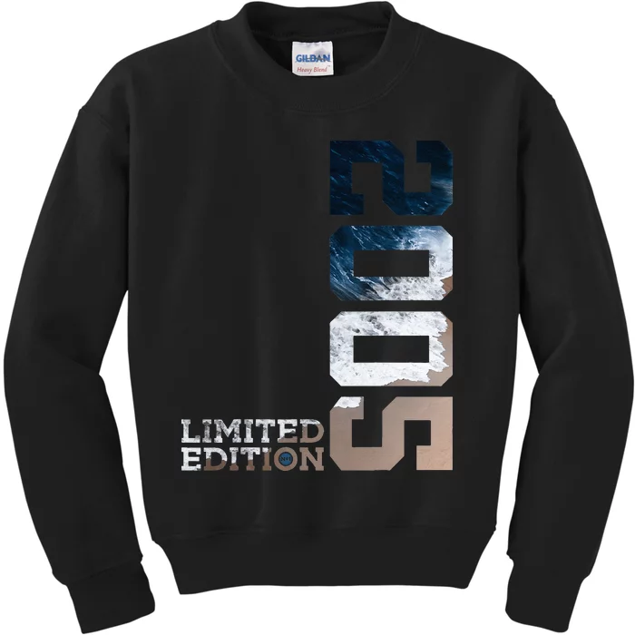 18 Years 18th Birthday Limited Edition 2005 Kids Sweatshirt