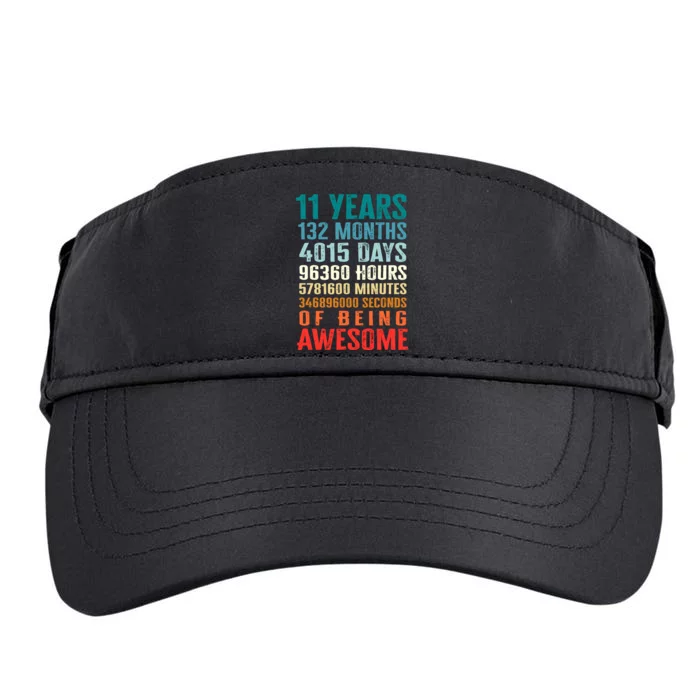 11 Years 132 Months Of Being Awesome 11th Birthday Gifts Adult Drive Performance Visor