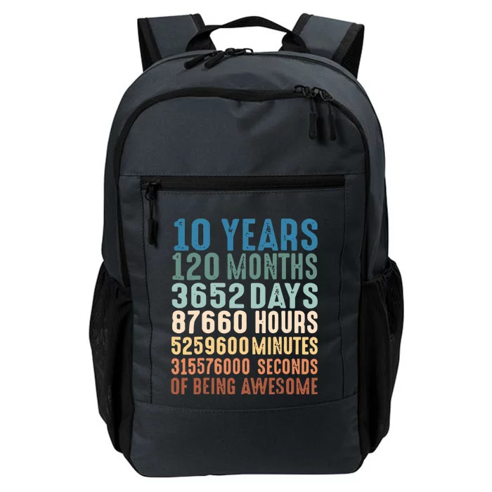 10 Years 120 Months 3652 Days 87660 Hours 5249600 Minutes 315576000 Seconds Of B Daily Commute Backpack