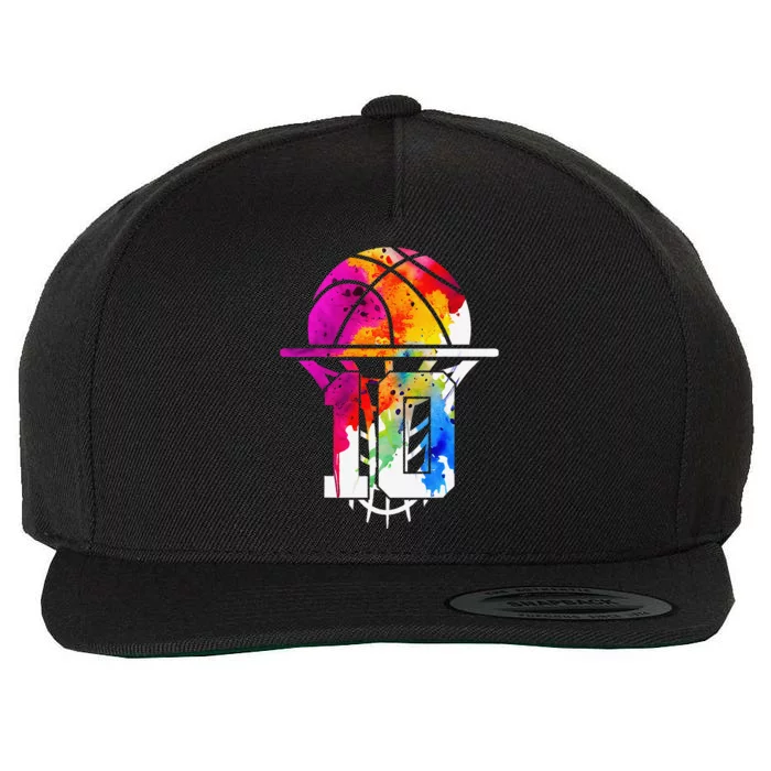 10 Years Basketball 10th Birthday Wool Snapback Cap