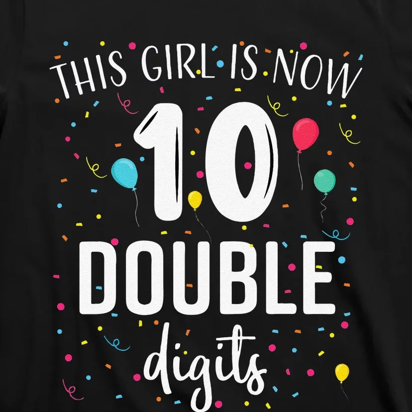 10 Years Birthday 10yr Double Digits 10th Birthday Cute T-Shirt