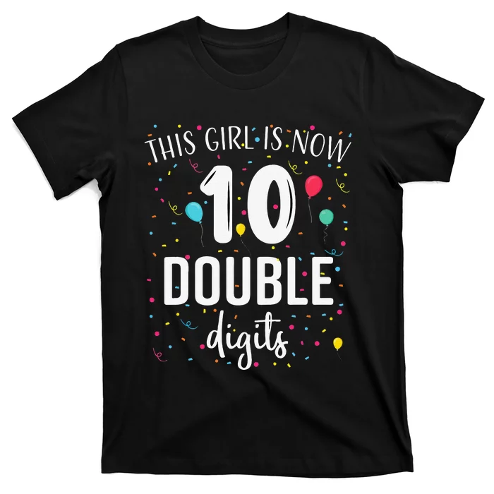 10 Years Birthday 10yr Double Digits 10th Birthday Cute T-Shirt