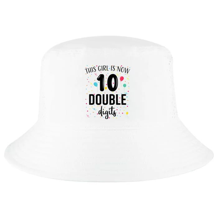 10 Years Birthday 10yr Boy Girl Double Digits 10th Birthday Cool Comfort Performance Bucket Hat