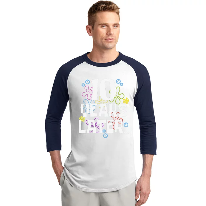 10 Years Later Ten 10 Year Old Birthday Gifts Baseball Sleeve Shirt