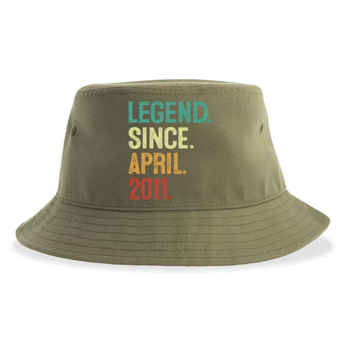 12 Years Old Legend Since April 2011 12th Birthday Sustainable Bucket Hat