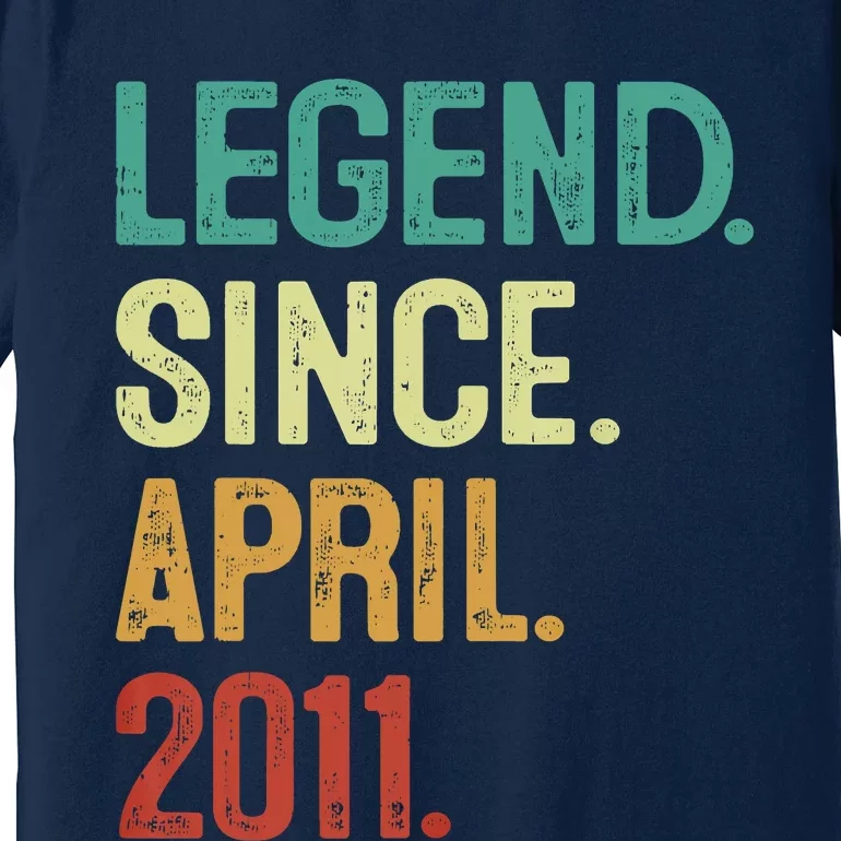 12 Years Old Legend Since April 2011 12th Birthday Premium T-Shirt