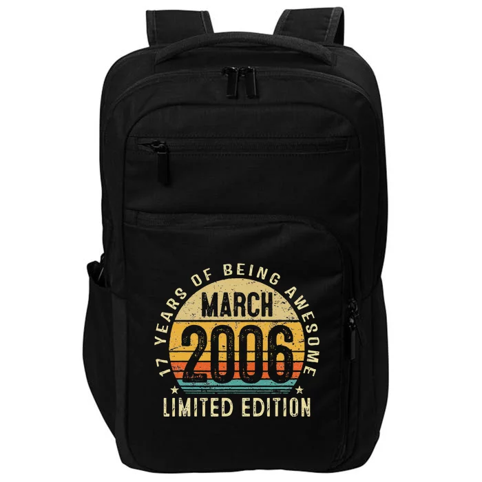 17 Year Oldss N Vintage March 2006 17th Birthday Impact Tech Backpack