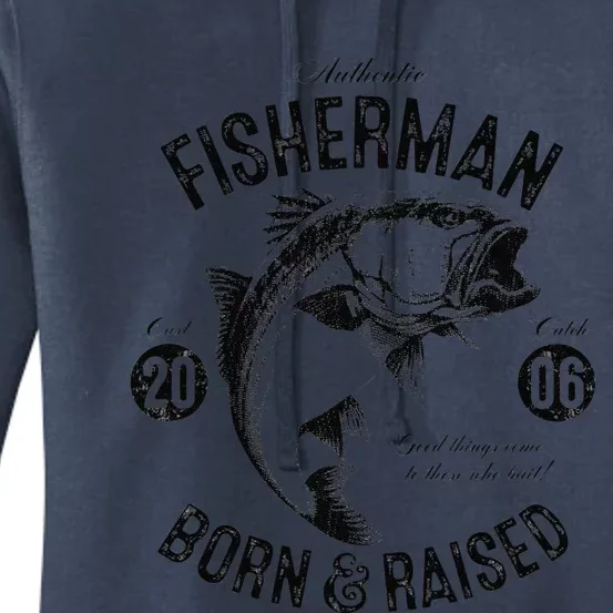 17 Year Old Fisherman Fishing 2006 17th Birthday Gift Women's Pullover Hoodie