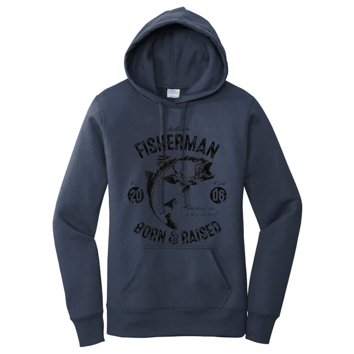 17 Year Old Fisherman Fishing 2006 17th Birthday Gift Women's Pullover Hoodie