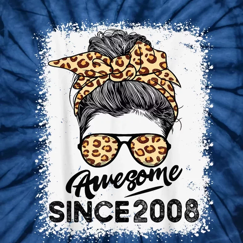 15 Year Old Awesome Since 2008 15th Birthday Present Gifts Teen Girl Tie-Dye T-Shirt