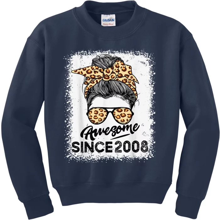 15 Year Old Awesome Since 2008 15th Birthday Present Gifts Teen Girl Kids Sweatshirt