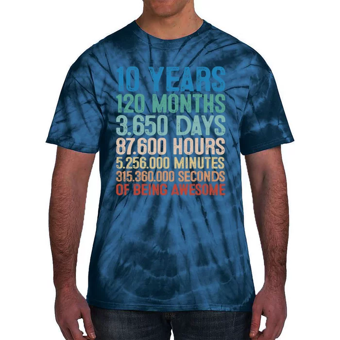 10 Year Old Gift Decorations 10th Bday Awesome 2013 Birthday Tie-Dye T-Shirt