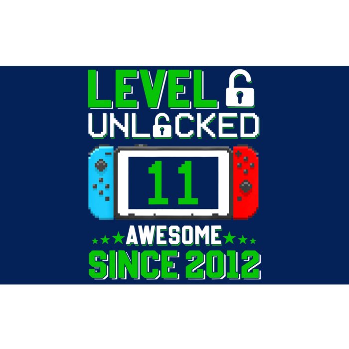 11 Year Old Boy Level 11 Unlocked Awesome 2012 11th Birthday Bumper Sticker