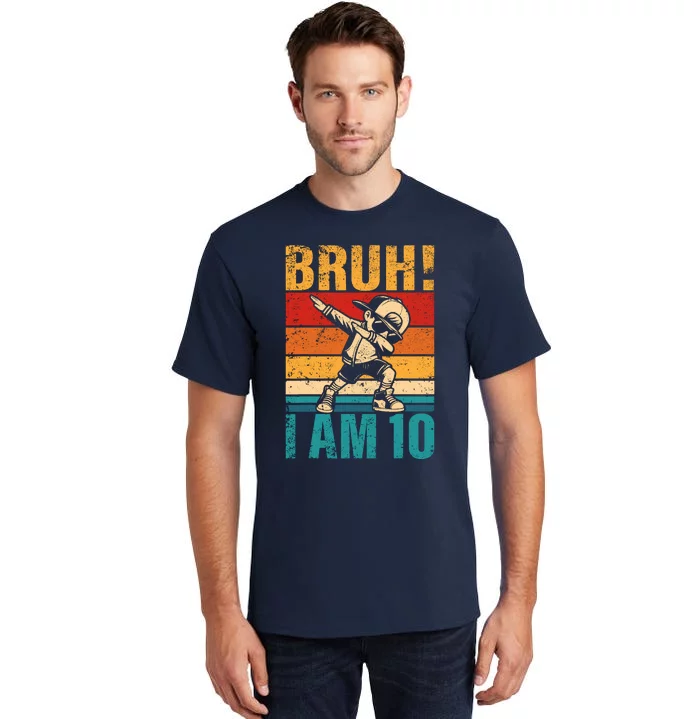 10 Year Old Birthday Dabbing Boy Bruh ItS My 10th Birthday Tall T-Shirt