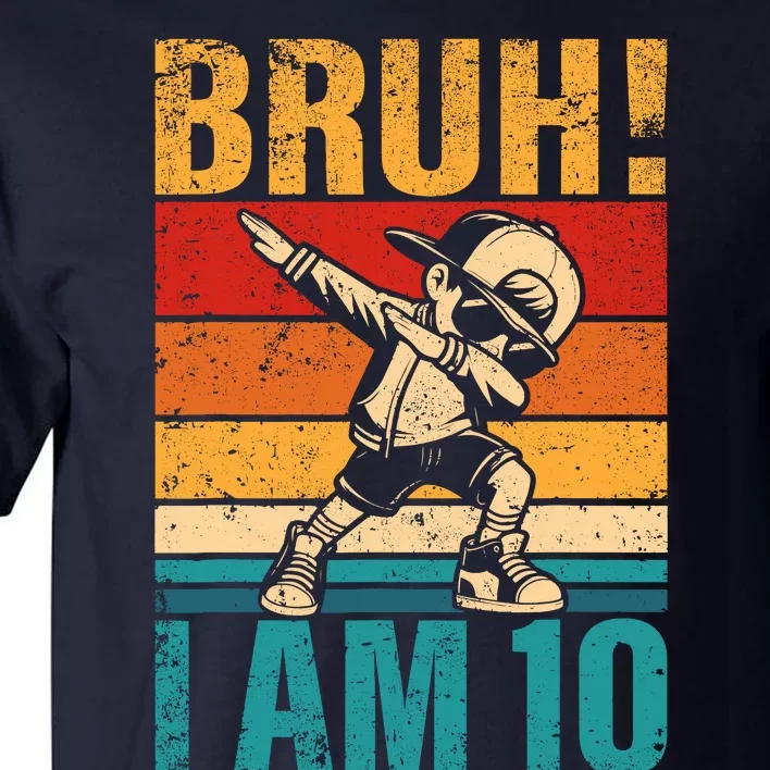 10 Year Old Birthday Dabbing Boy Bruh ItS My 10th Birthday Tall T-Shirt