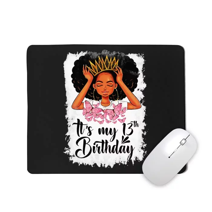 13 Year Old Gift Women Teenager Its My 13th Birthday Mousepad